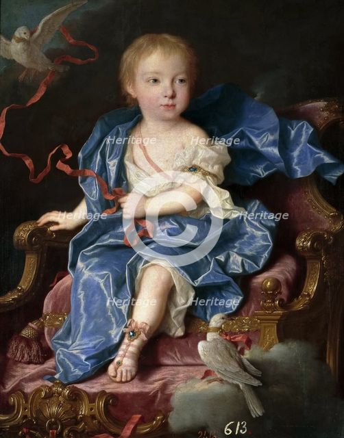 Maria Antonia Ferdinanda of Spain (1729-1785), future Queen of Sardinia, 1731. Creator: Ranc, Jean (1674-1735).