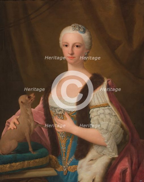 María Antonia Fernanda of Spain, wife of Victor Amadeus III, c1750. Creator: Domenico Duprà.