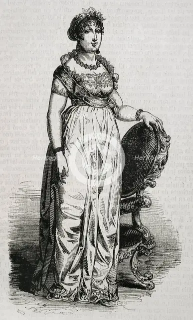 Maria Antonia of Naples and Sicily, (1784-1806), Princess of Asturias as the first wife of..., 1853. Creator: Bernardo Rico.