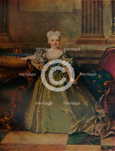 'Maria Ana Victoria de Borbon y Farnesio', 1724 (c1927). Artist: Nicolas de Largilliere.