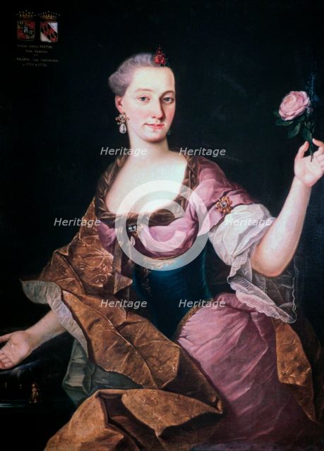'Maria Anna Freyin Von Erberg', Ljubljana, c1741-1769. Artist: Fortunat Bergant