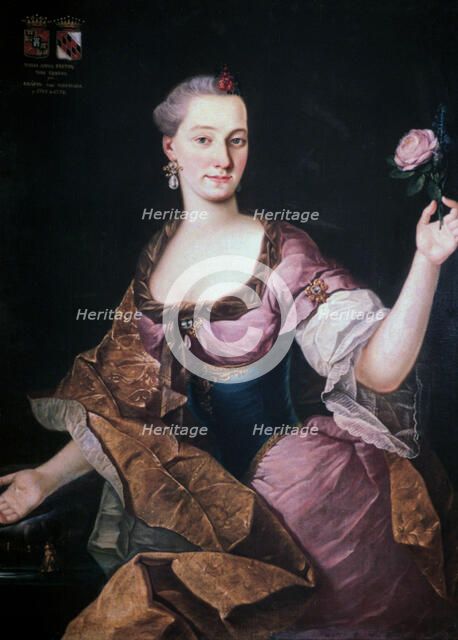'Maria Anna Freyin Von Erberg', Ljubljana, c1741-1769. Artist: Fortunat Bergant