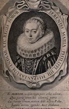 Maria Anna, Queen of Bohemia and Hungary, 17th century (1894). Artist: Simon de Passe