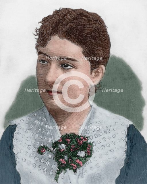 Maria Guerrero (1867-1928), Spanish actress, 1890. Creator: Unknown.