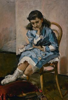 Maria Guerrero, Young Girl (1867-1928), 1878. Creator: Emilio Sala