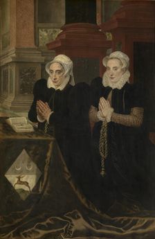 Maria de Deckere, Second Wife of Gillis de Smidt, and Béatrix, One of their Daughters, 1575. Creator: Adriaen Thomasz Key