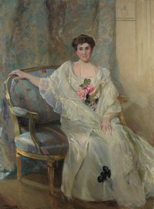 María de los Ángeles Beruete y Moret, Dowager Countess of Muguiro, 1904. Creator: Joaquin Sorolla y Bastida