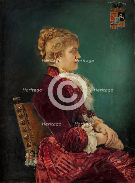 María de las Mercedes de Alcázar y Nero Vera de Aragón, Marchioness of Coquilla, 1880. Creator: Emilio Sala.