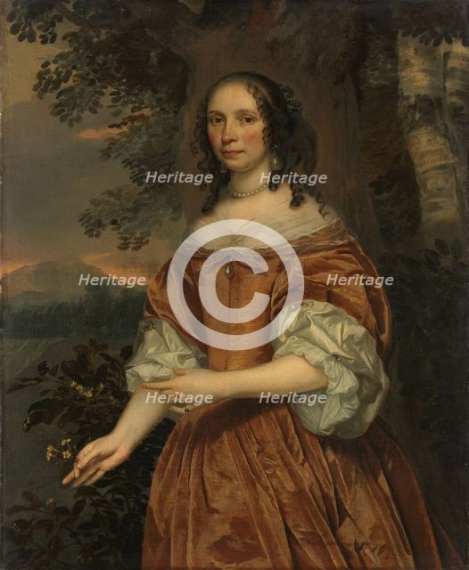 Maria de Witte Françoisdr (b 1616). Wife of Johan van Beaumont, 1661. Creator: Jan Mytens.