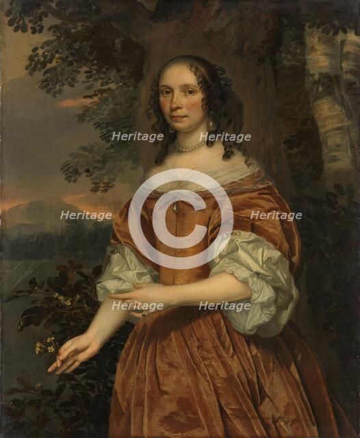 Maria de Witte Françoisdr (b 1616). Wife of Johan van Beaumont, 1661. Creator: Jan Mytens.