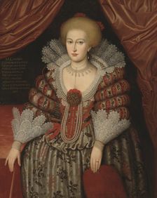 Maria Eleonora, 1599-1655, Princess of Brandenburg, Queen of Sweden, married to..., 1619. Creator: Unknown