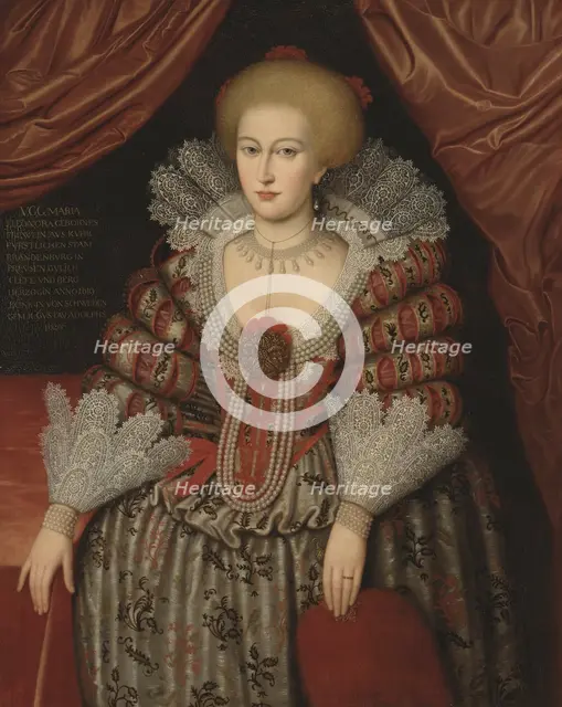 Maria Eleonora, 1599-1655, Princess of Brandenburg, Queen of Sweden, married to..., 1619. Creator: Unknown.