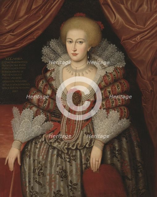 Maria Eleonora, 1599-1655, Princess of Brandenburg, Queen of Sweden, married to..., 1619. Creator: Unknown.