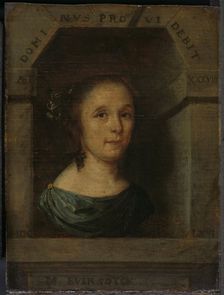 Maria Eversdijck (b 1628), Wife of Nicolaes Blancardus, 1666. Creator: Willem Eversdyck
