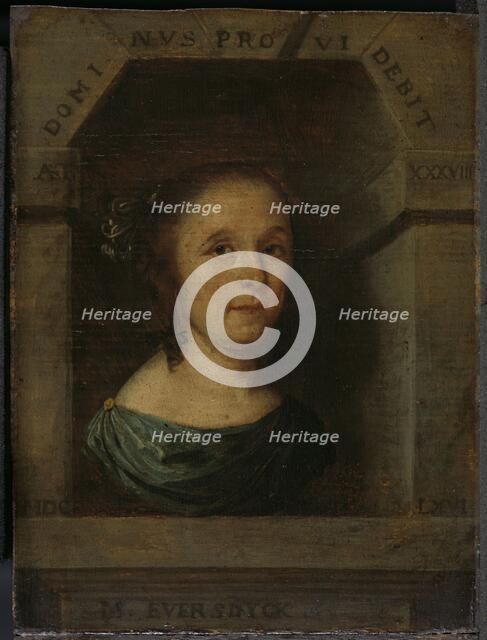 Maria Eversdijck (b 1628), Wife of Nicolaes Blancardus, 1666. Creator: Willem Eversdyck.