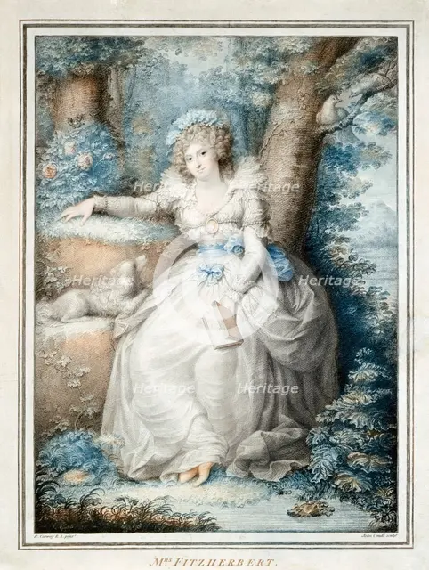 Maria Fitzherbert, companion of King George IV before he became king, 19th century. Artist: Unknown.