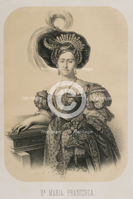 Maria Francisca of Braganza (1800-1834), Portuguese infanta of the House of Braganza..., 1886.  Creator: Unknown.