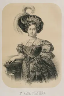 Maria Francisca of Braganza (1800-1834), Portuguese infanta of the House of Braganza..., 1886. Creator: Unknown