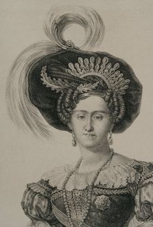 Maria Francisca of Braganza (1800-1834), Portuguese infanta of the House of Braganza, 1868. Creator: Unknown