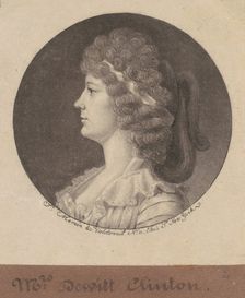 Maria Franklin Clinton, 1797. Creator: Charles Balthazar Julien Févret de Saint-Mémin