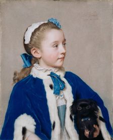 Maria Frederike van Reede-Athlone at Seven, 1755-1756. Artist: Liotard, Jean-Étienne (1702-1789)