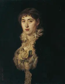 Maria Freifrau von Zehmen, née Fröhlich von Feldau, 1882. Creator: Hans Canon
