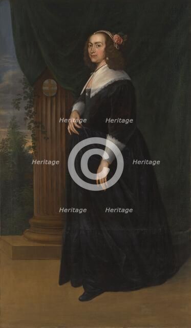 Maria Hartmansdr de Custer(e). wife of Willem Kettingh, c.1755.  Creator: Mattheus Verheyden.