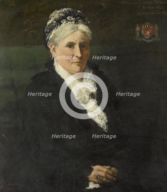Maria Hermina Heemskerk (1827-1908). Echtgenote van Menno David Graaf van Limburg Stirum, 1887. Creator: Hendrik Willem Mesdag.