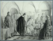 Maria Ivanovna Khlopova, the Bride of the Tsar Michail Fyodorovich, 1884. Artist: Nevrev, Nikolai Vasilyevich (1830-1904)