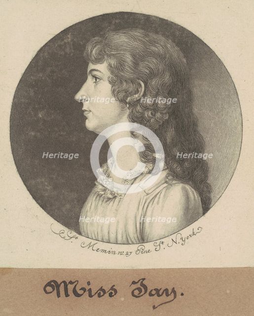 Maria Jay, 1798. Creator: Charles Balthazar Julien Févret de Saint-Mémin.