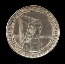 Maria of Burgundy, 1547-1482, First Wife of Maximilian I 1477 [reverse], 1500 or after. Creator: Unknown