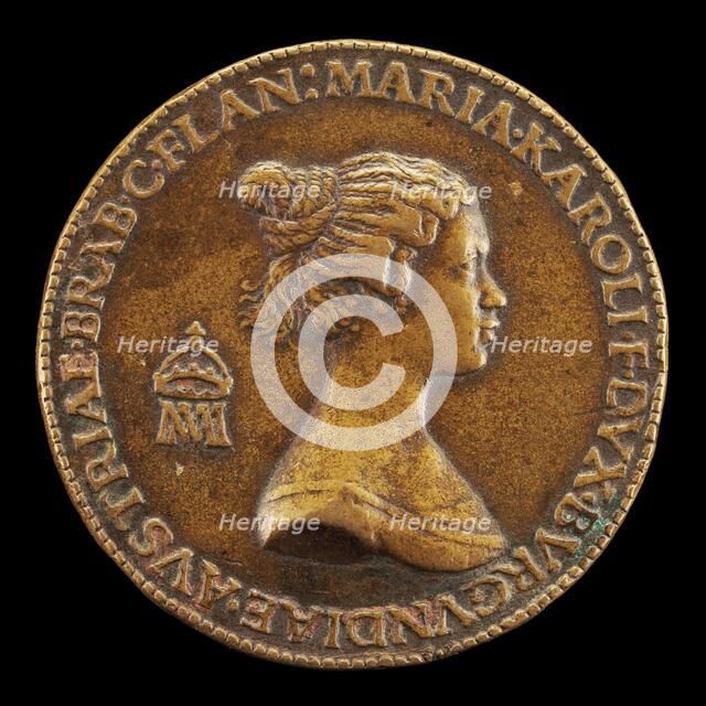 Maria of Burgundy, died 1482, Wife of Maximilian of Austria 1477 [reverse], 1477. Creator: Giovanni Candida.