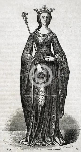 Maria of Navarre, 1852.  Creator: Tomás Carlos Capuz.