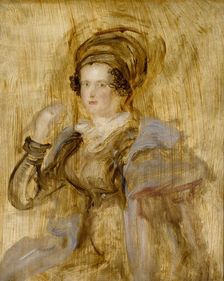 Maria, Lady Callcott, late 1830s. Artist: David Wilkie