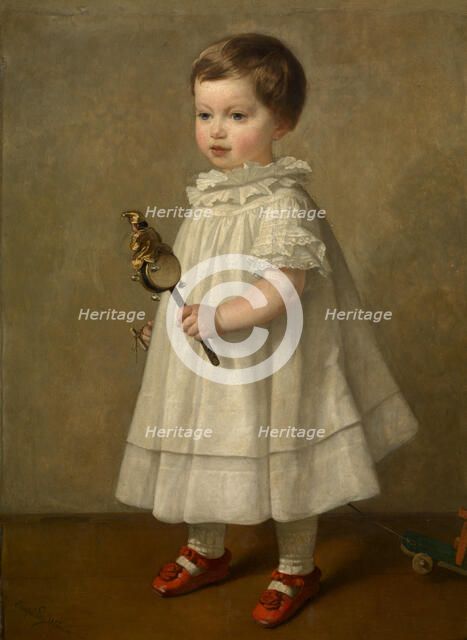 Maria Leys, the Artist's Daughter, 1855. Creator: Joseph Lies.