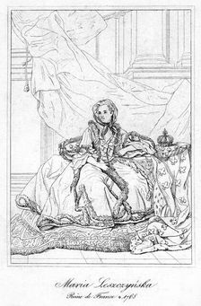 Maria Leszczynska, queen consort of Louis XV of France, c17th century