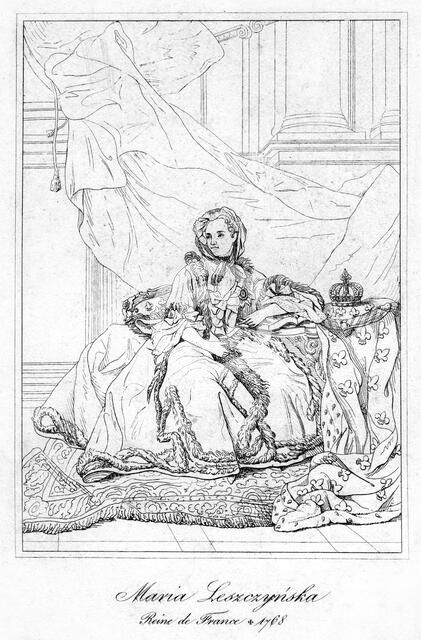 Maria Leszczynska, queen consort of Louis XV of France, c17th century. Artist: Unknown