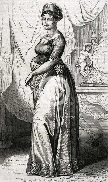 Maria Luisa of Spain, (1782-1824), Infanta of Spain, Queen Consort and Regent of Etruria..., 1853.  Creator: Tomás Carlos Capuz.