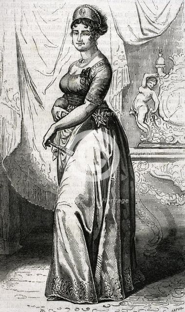 Maria Luisa of Spain, (1782-1824), Infanta of Spain, Queen Consort and Regent of Etruria..., 1853.  Creator: Tomás Carlos Capuz.