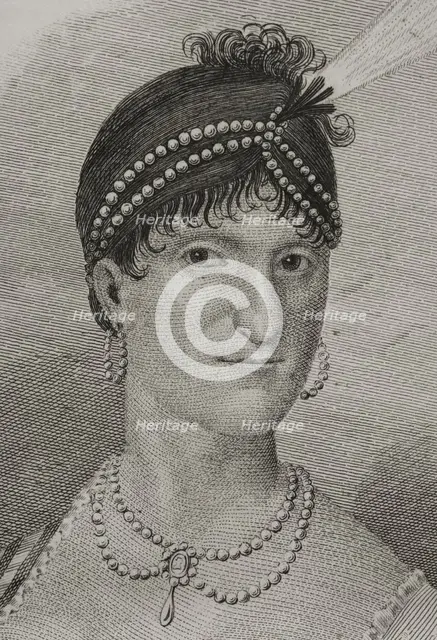 Maria Luisa of Parma (1751-1819), 1851.  Creators: Miranda, Martínez.