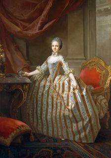 Maria Luisa of Parma (1751-1819), Later Queen of Spain, 1765. Creator: Laurent Pecheux