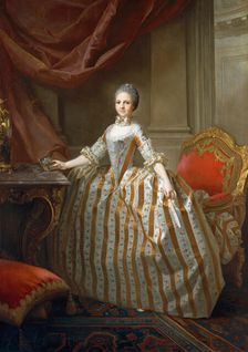 Maria Luisa of Parma (1751-1819), Later Queen of Spain, 1765. Creator: Laurent Pecheux