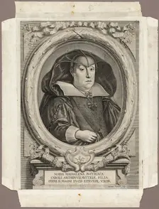 Maria Magdalena of Austria, 1666; published 1761. Creator: Adriaen Haelwegh