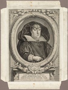 Maria Magdalena of Austria, 1666; published 1761. Creator: Adriaen Haelwegh