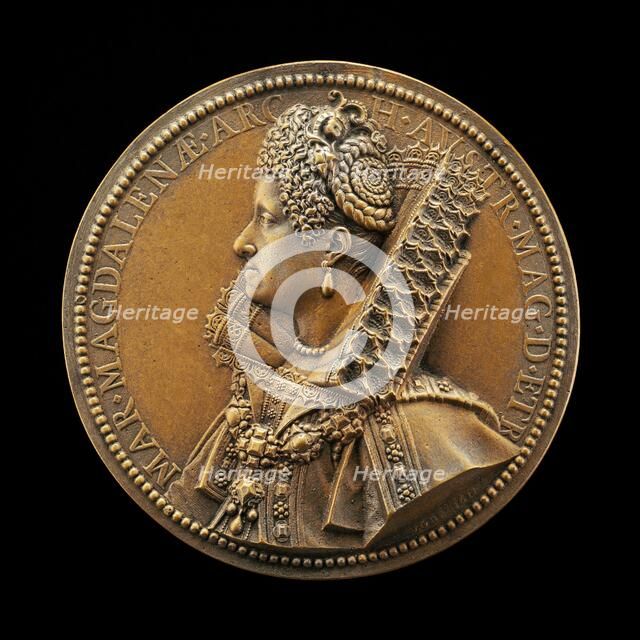 Maria Magdalena, Grand Duchess of Tuscany, Wife of Cosimo II de' Medici 1589, 1613. Creator: Abraham Dupre.