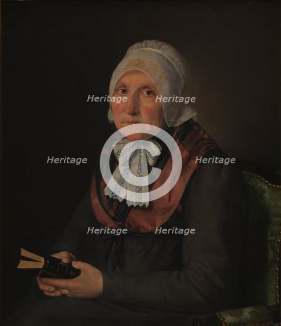 Maria Magdalena Jensen, née Jessen, the Artist's Mother, 1821-1822. Creator: Christian Albrecht Jensen.
