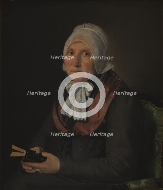 Maria Magdalena Jensen, née Jessen, the Artist's Mother, 1821-1822. Creator: Christian Albrecht Jensen.