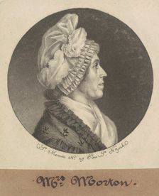 Maria Sophia Kemper Morton, 1798. Creator: Charles Balthazar Julien Févret de Saint-Mémin