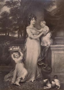 Maria Scott-Waring and her daughters, c 1804 (1894). Artist: Charles Turner