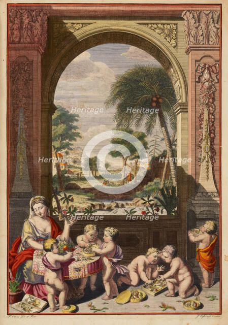 Maria Sibylla Merian. From: Dissertatio de generatione et metamorphosibus insectorum..., 1719. Creator: Ottens, Frederick (1694-1727).